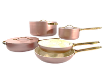 Load image into Gallery viewer, ROYAL pink 8 piece cookware set/ Bateria de 8 piezas ROSA royal
