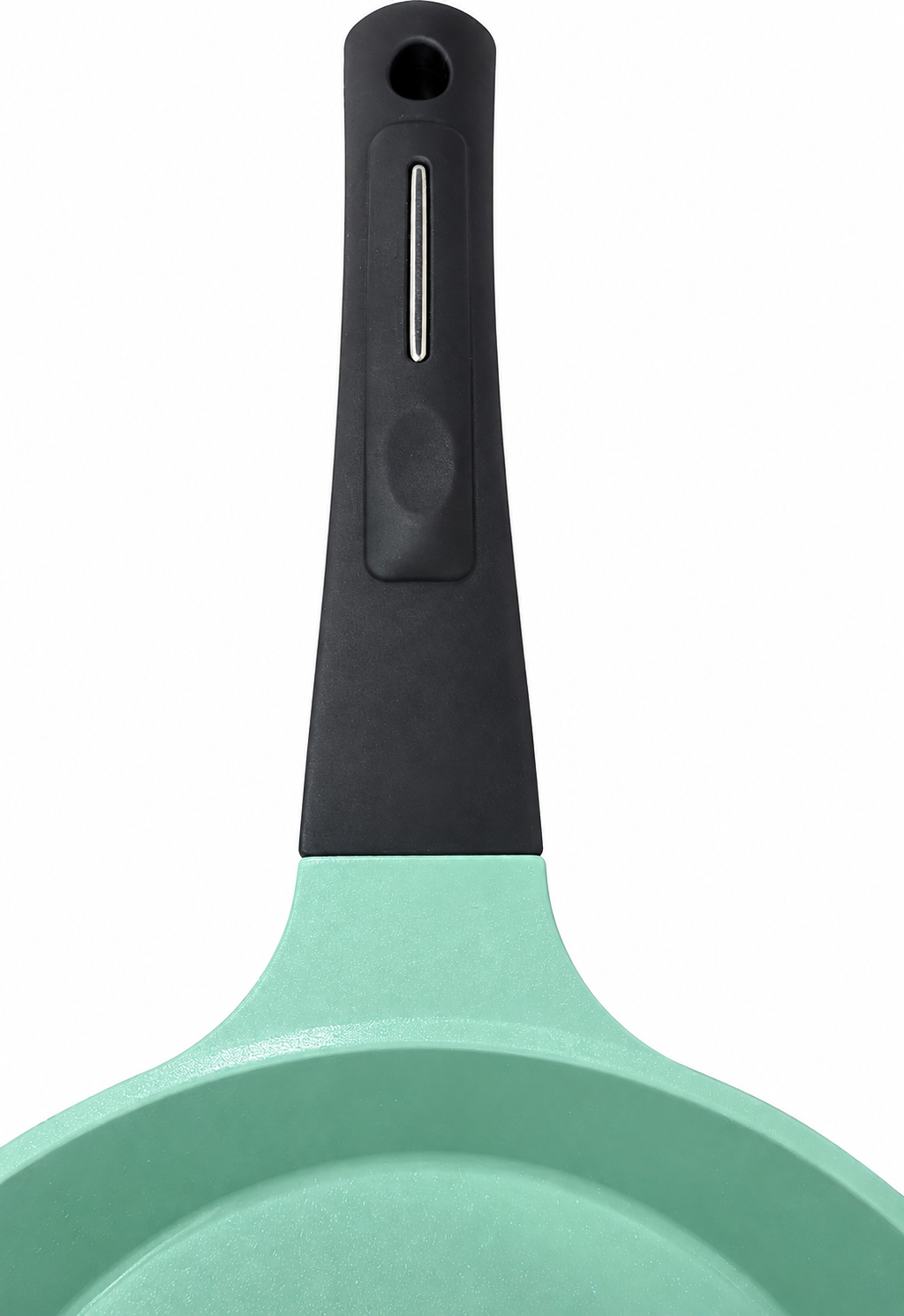 EUROCOOK Jade Powder-coated Ceramic Non-Stick Cookware Set, 3-Piece PFOA-Free Frying Pans