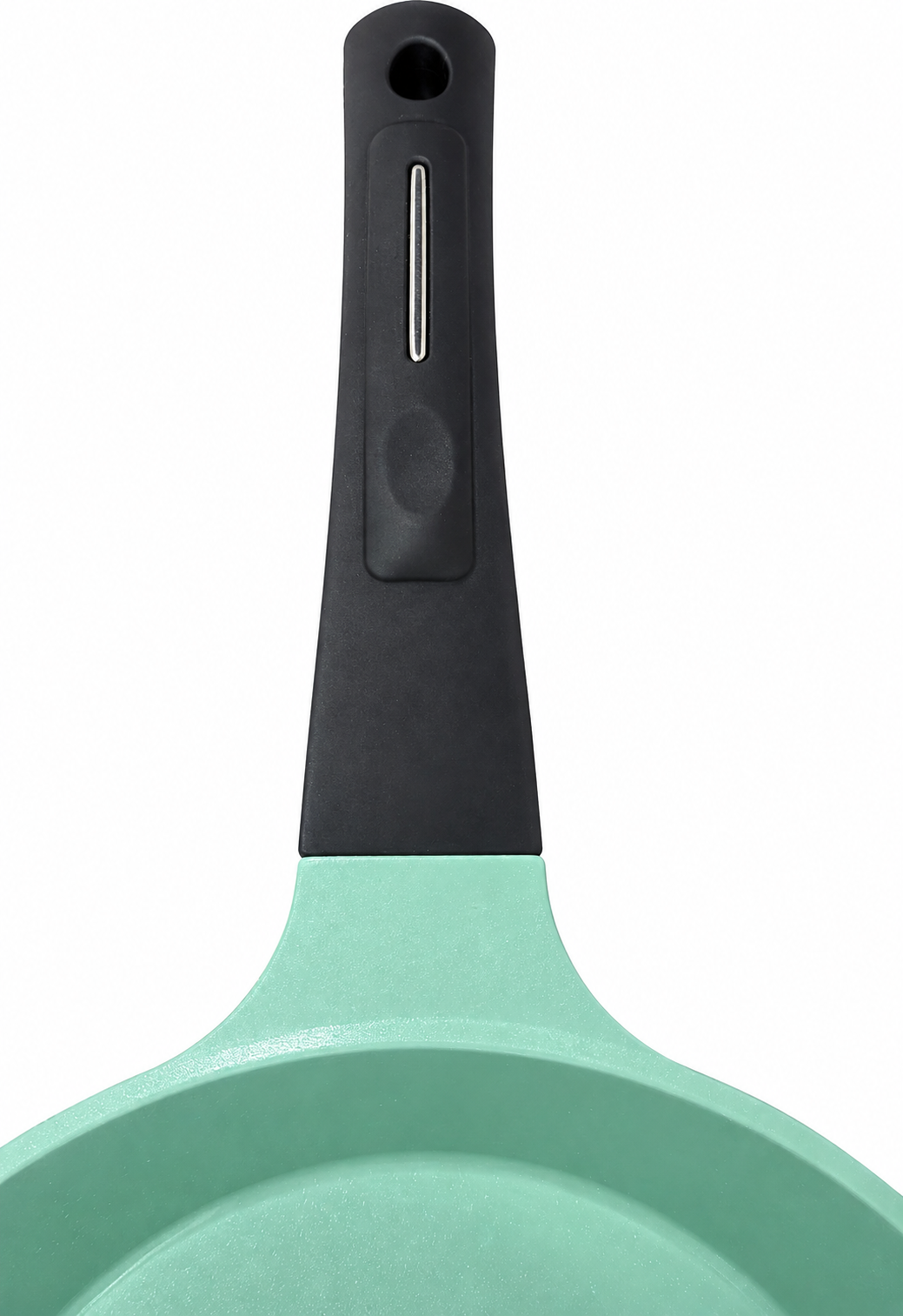 EUROCOOK Jade Powder-coated Ceramic Non-Stick Cookware Set, 3-Piece PFOA-Free Frying Pans