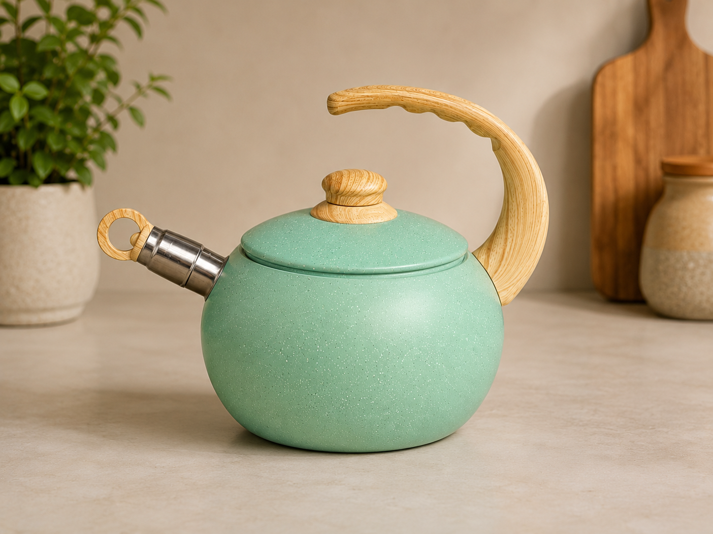 Tea Kettle Mint/Tetera de Cerámica Menta