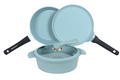 JADECOOK 4-Piece Nonstick Cookware Set with Griddle
