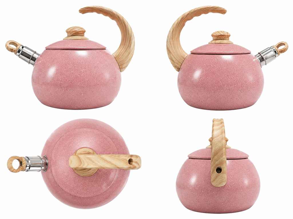 Tetera de Cerámica Rosa/Ceramic Tea Kettle Pink