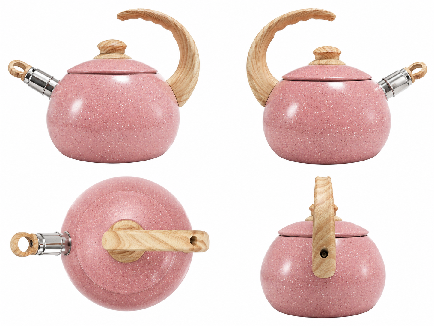 Tetera de Cerámica Rosa/Ceramic Tea Kettle Pink