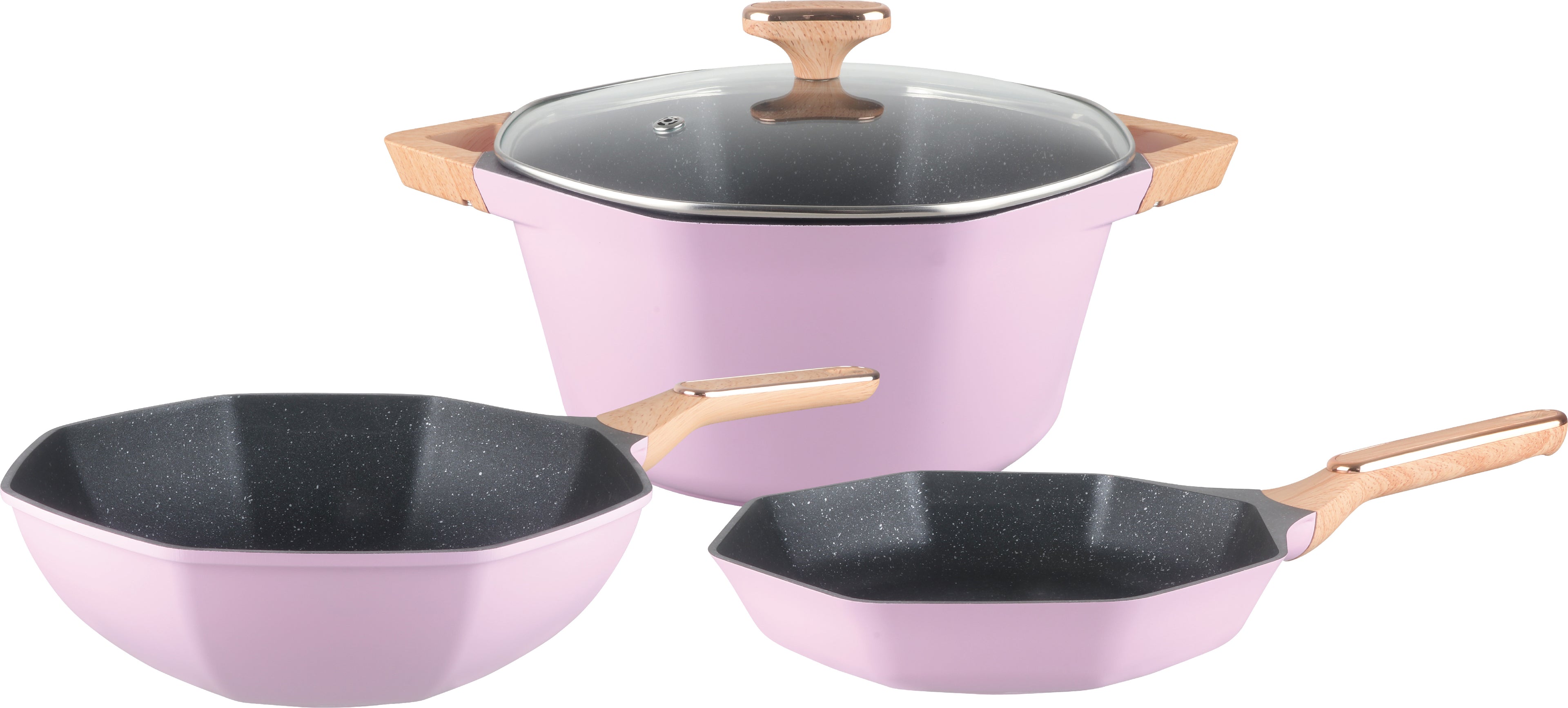 Combo OCTAGON 4 piece Cookware set / Combo de Octagon de 4 piezas