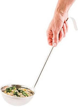 Load image into Gallery viewer, Stainless Steel Ladle Serving Spoon/ Cucharon para caldos GRANDE de 32 oz.
