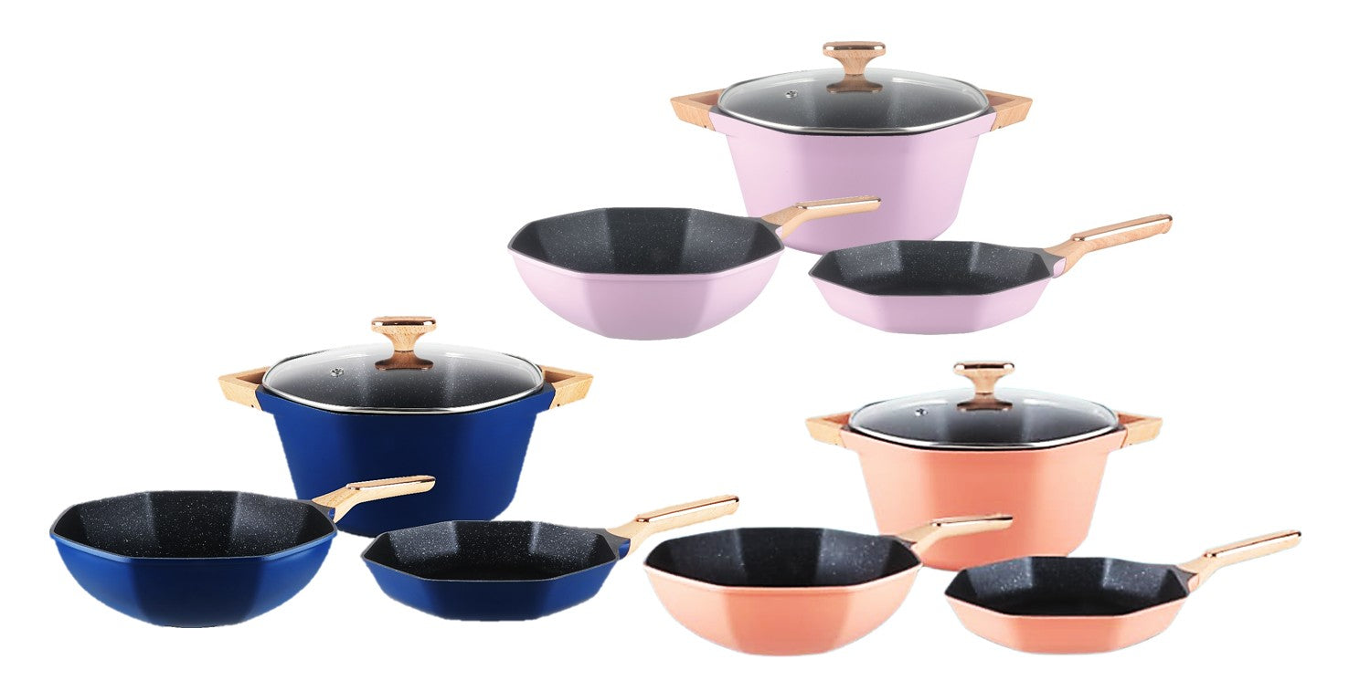 Combo OCTAGON 4 piece Cookware set / Combo de Octagon de 4 piezas