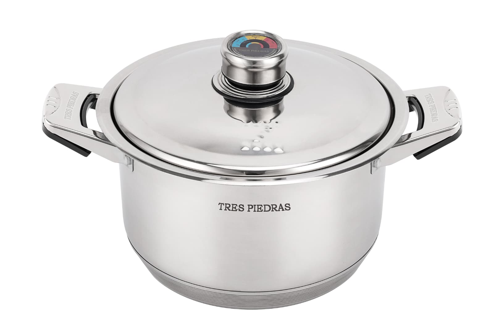 Tres Piedras 16 Piece Stainless Steel Pots and Pans Set/Batería de 16 piezas de acero inoxidable Tres Piedras