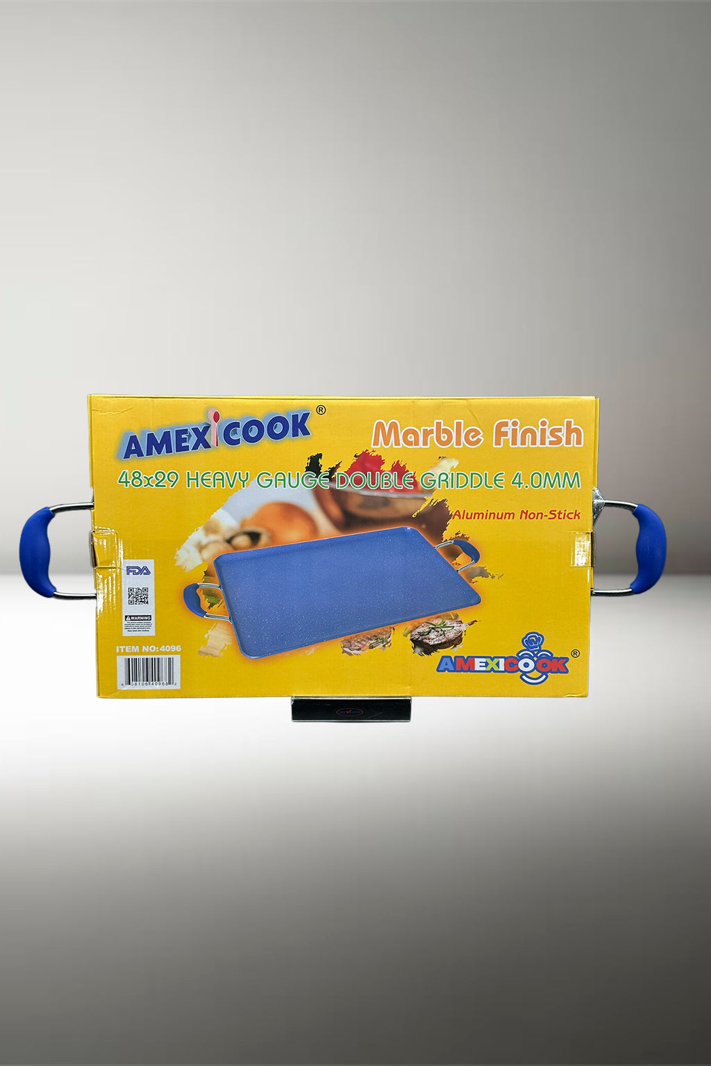 2-PACK Large Heavy Gauge Marble Griddle/ PAQUETE de 2 Comales Grandes de Mármol Grueso