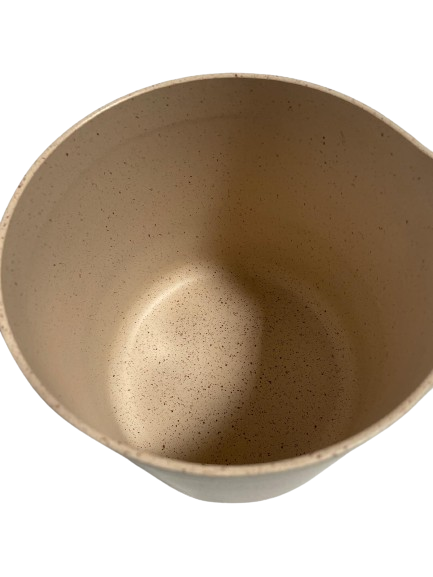 NEWARE Terracotta CREAM Milk Cup or warming cup/ Pocillo Para calentar de 6" CREMA