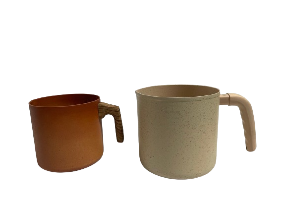 NEWARE Terracotta CREAM Milk Cup or warming cup/ Pocillo Para calentar de 6" CREMA