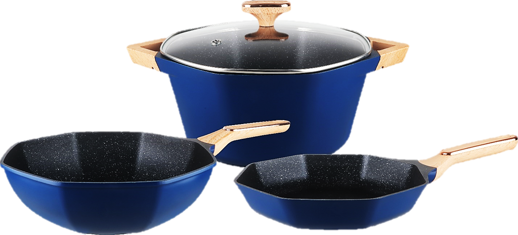 Combo OCTAGON 4 piece Cookware set / Combo de Octagon de 4 piezas