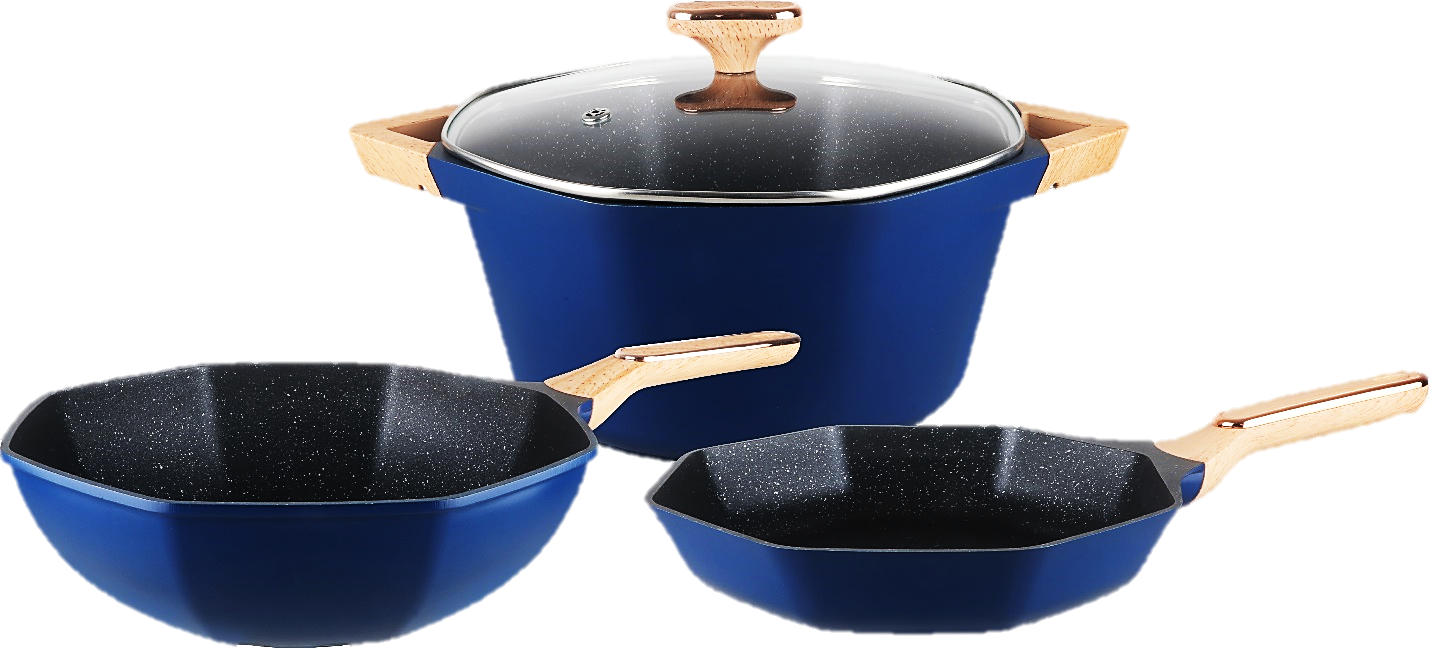Combo OCTAGON 4 piece Cookware set / Combo de Octagon de 4 piezas