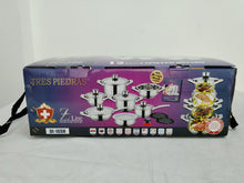 Load image into Gallery viewer, Tres Piedras 16 Piece Stainless Steel Pots and Pans Set/Batería de 16 piezas de acero inoxidable Tres Piedras
