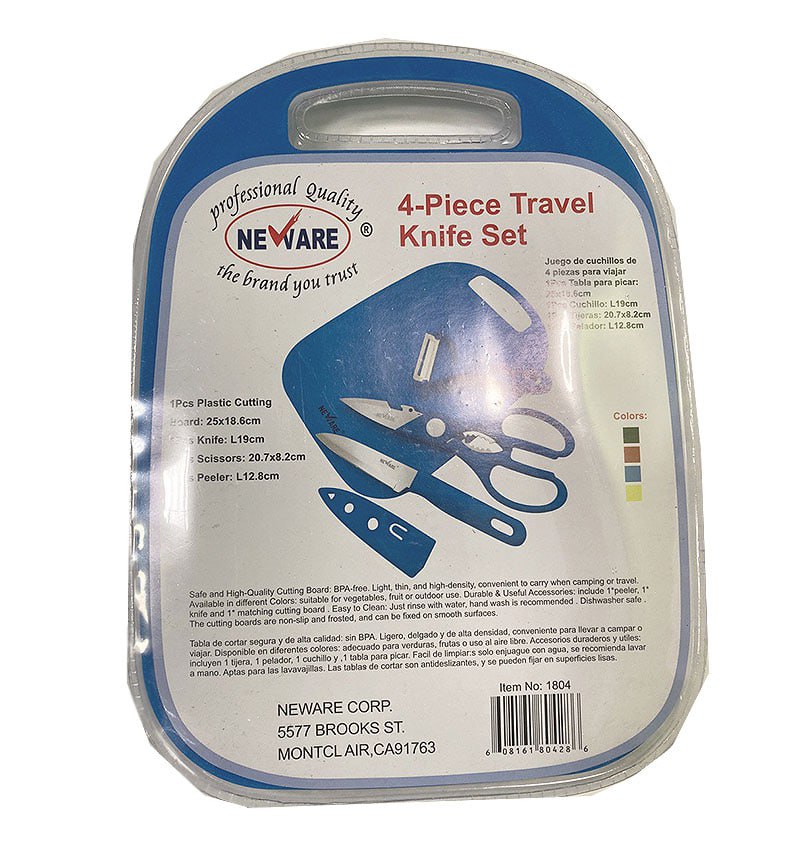 Portable Cutting Board and Cooking Utensil Set