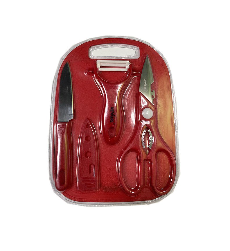 TRAVEL cutting BOARD knife SET/ JUEGO portátil de CUCHILLO y tabla