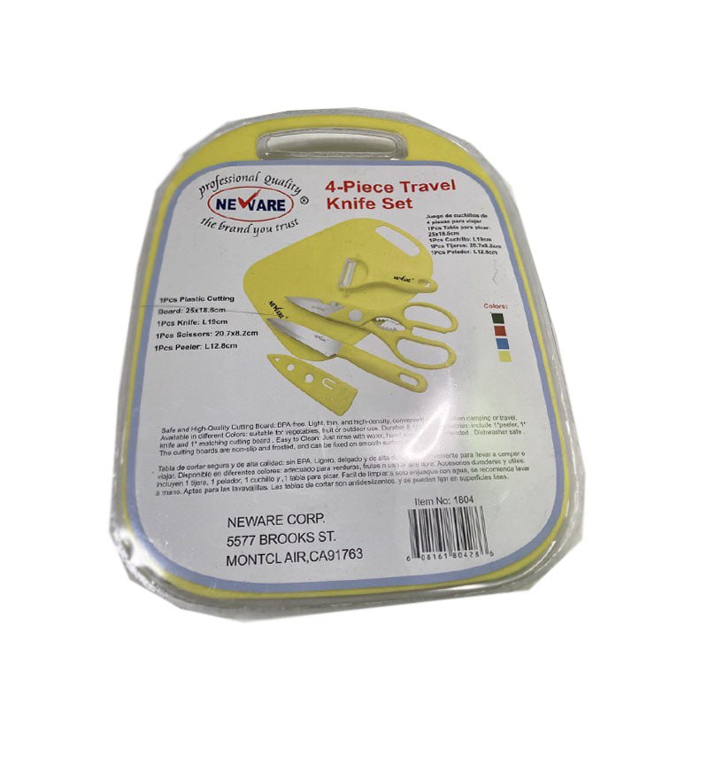 Portable Cutting Board and Cooking Utensil Set