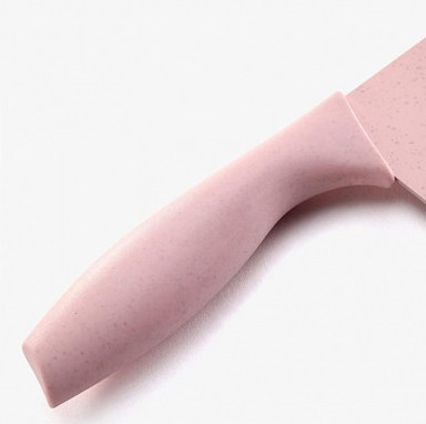 Pink kitchen knife set / Set de cuchillos rosados