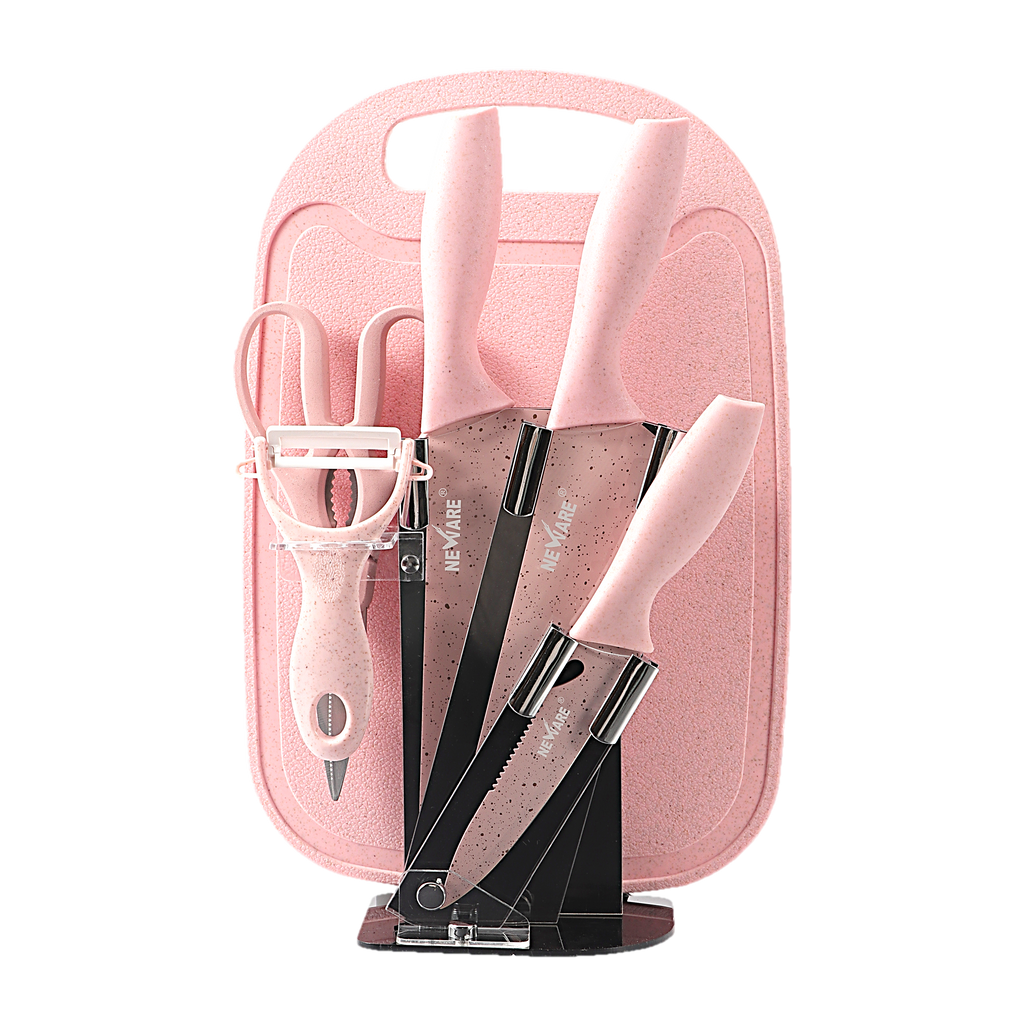 7 Piece kitchen knife set/Juego de cuchillos de 7 piezas