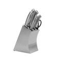 8-Piece Stainless Steel Kitchen Knife Set with Block