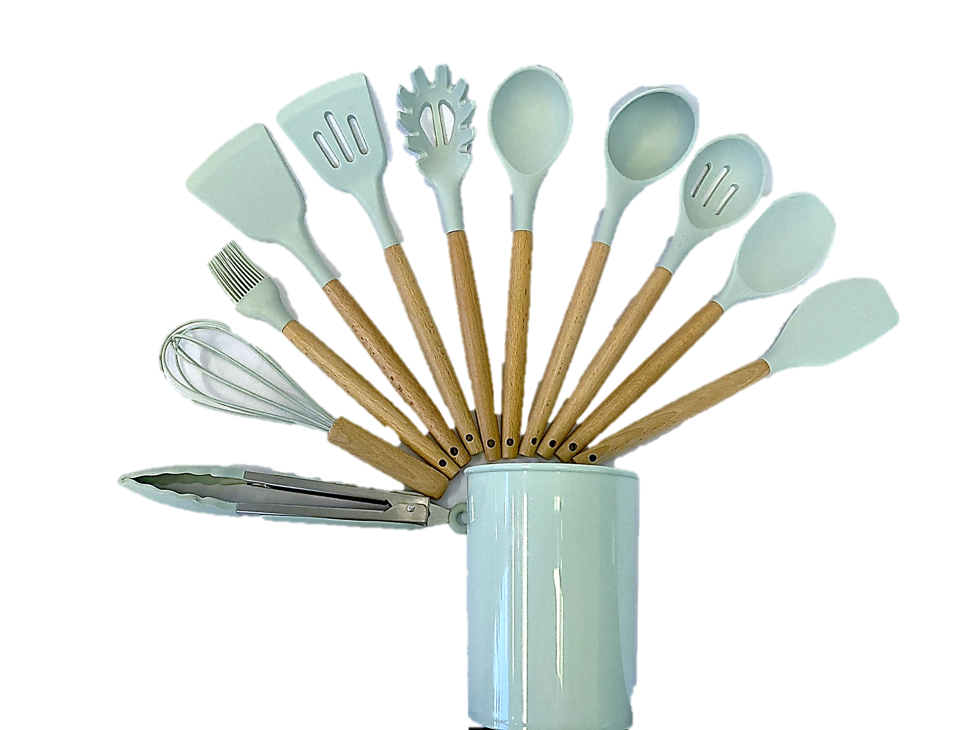 Rorence Utensilios de cocina de silicona Juego de utensilios de cocina: 12  piezas de utensilios de c…Ver más Rorence Utensilios de cocina de silicona