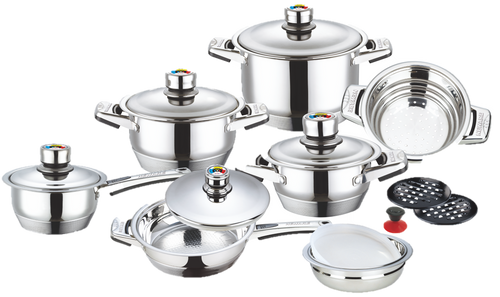 Neware Forged 3 Pcs Frypan Set Amexicook available in (Green, Jade, lilac  and Red) Color