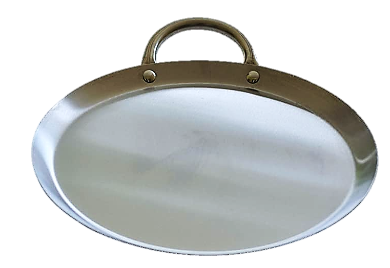 Neware Stainless Steel 15.5 (39cm) Round Griddle/ Comal Redondo