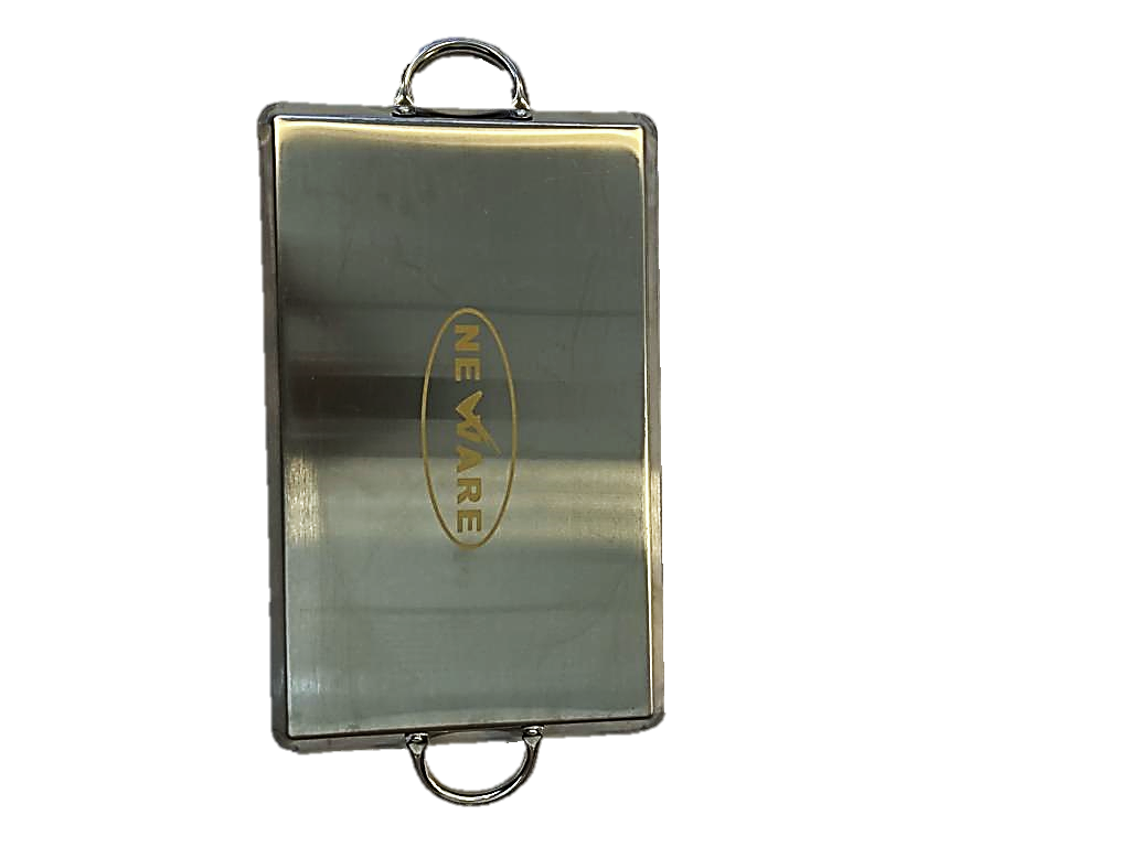 23" x 13" Stainless Steel Rectangular Griddle for Two Burners