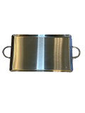 23" x 13" Stainless Steel Rectangular Griddle for Two Burners