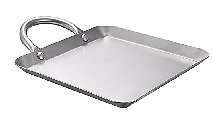 13" x 13" Stainless Steel Square Griddle