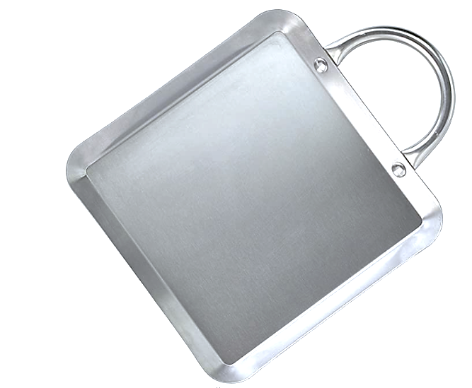 13" x 13" Stainless Steel Square Griddle