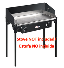 Load image into Gallery viewer, Reinforced Stainless Steel Double Griddle Flat Top Grill for outdoor burners/Parrilla de acero inoxidable reforzado para quemadores y estufas
