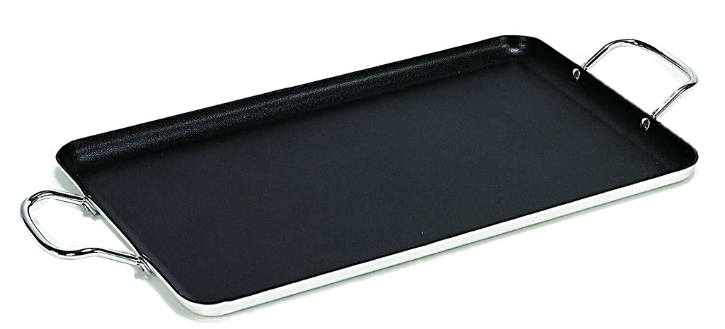Parrilla Doble Grande Antiadherente – 19" x 11.5" / 48 x 29 cm