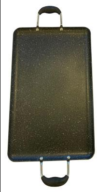 Marble Griddle (2-pack) Includes Double & Square griddles for ALL types of stoves/Comales Cuadrado y de Doble Parrilla apto para TODO tipo de ESTUFA