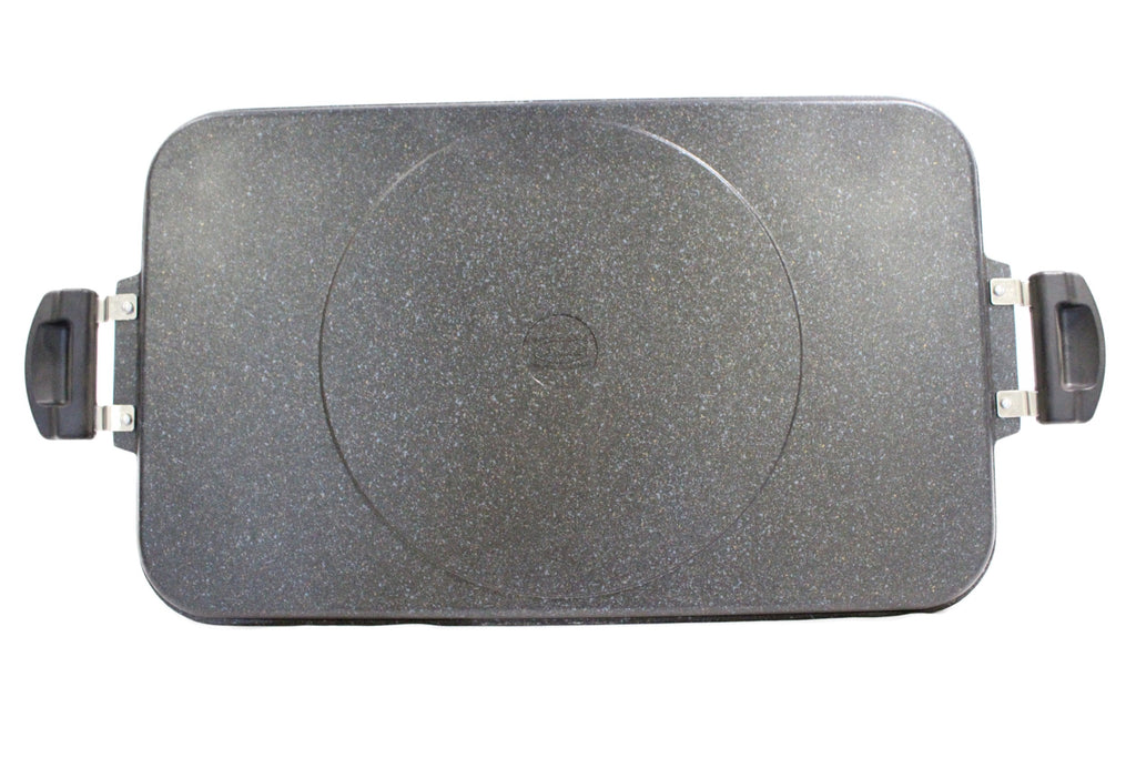 Tortilla Making Kit – 7.5" Cast Iron Press + Two-Burner Marble Griddle