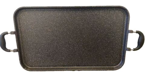 Nonstick Marble Griddle for Two Burners – Gas Stoves Only