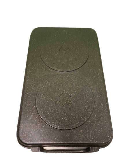 Neware Marble Griddle 2-PACK - Includes Round 12.6(32cm) & Square griddles  11(28cm) for ALL types of stoves/ JUEGO de 2 COMALES redondo y cuadrado