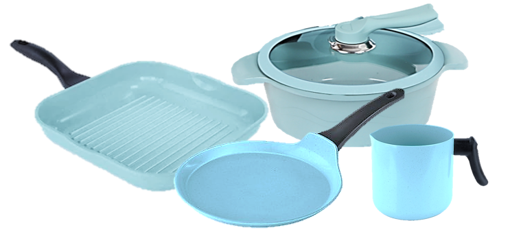 Batería de Cocina Antiadherente JADECOOK de 5 Piezas