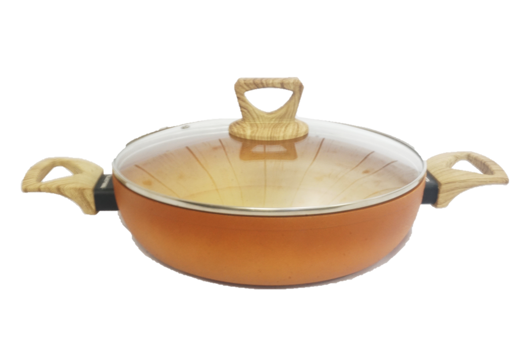 NEWARE Terracotta 9 Piece Cooking Set with GRIDDLE / Batería de 9 piezas de Terracotta con COMAL