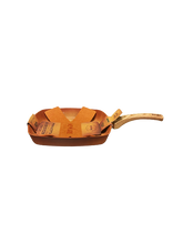 Cargar imagen en el visor de la galería, NEWARE Terracotta SQUARE grill pan 11&quot; (28cm)/ SARTEN cuadrado para DORAR carne  11&quot; (28cm)
