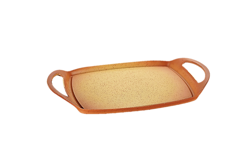 Batería de Cocina Antiadherente de 9 Piezas con Comal – Terracota