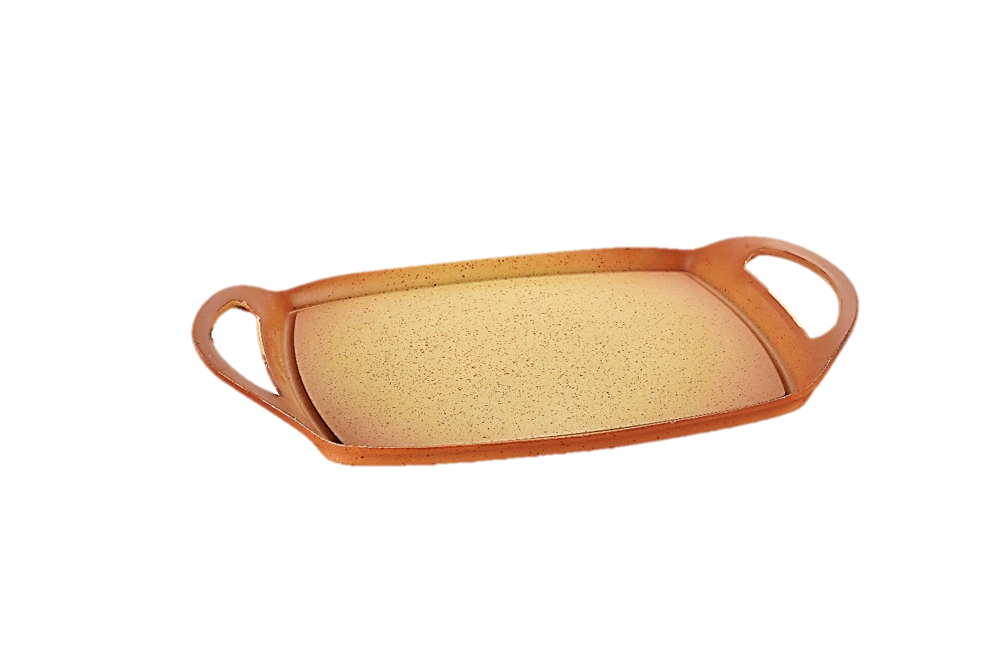 NEWARE Terra Cotta Cooking Set - 11 inch Non Stick Baking Pan, 11 inch x 11  inch Square Grill Pan, and 9.5 inch Casserole Stock Pot 100% PFOA Free