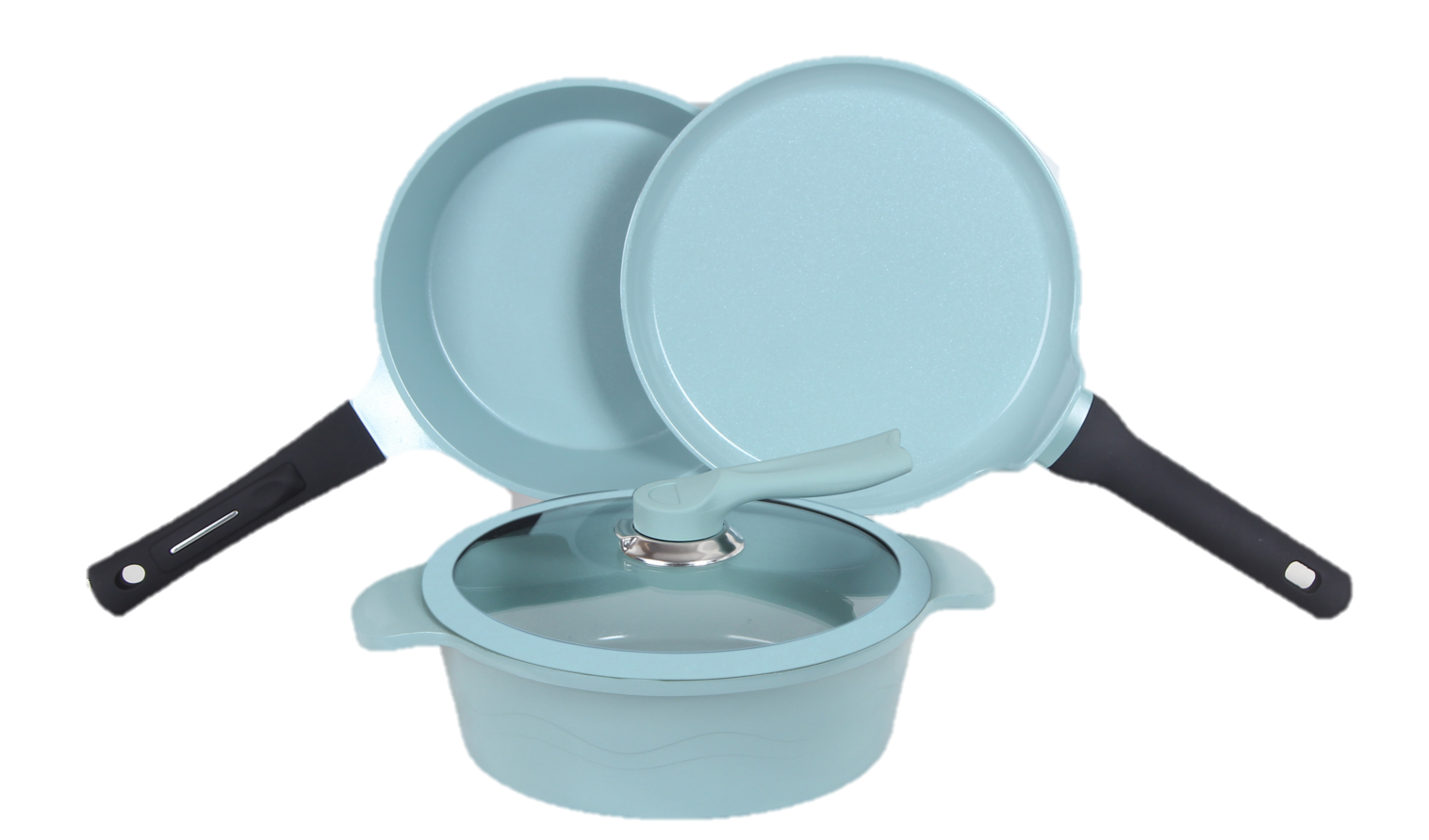 JADECOOK 4-Piece Nonstick Cookware Set