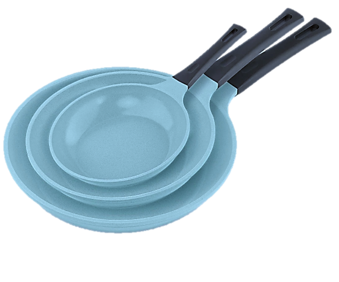 JADECOOK 3-Piece Non-Stick Pan Set