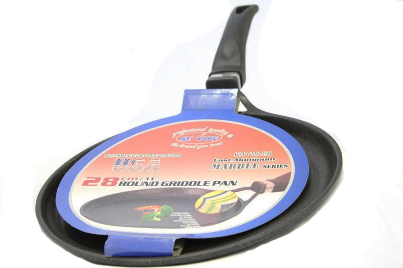 3-PIECE Neware Round Marble Griddle Set / JUEGO de 3 Comales Redondos de Mármol
