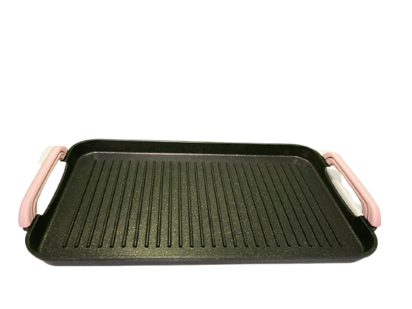 1 RIBBED double MARBLE griddle For ALL types of stoves with FREE Handles/1-COMAL acanalado de MARMOL de DOBLE parrilla para TODO tipo de ESTUFAS con agarraderas GRATIS