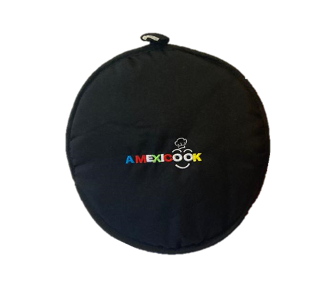 12" Insulated zippered Tortilla Cloth Warmer/ Tortillero de tela con insulacion y cierre apto para microhondas