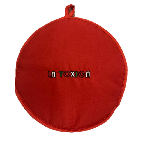 12" Insulated zippered Tortilla Cloth Warmer/ Tortillero de tela con insulacion y cierre apto para microhondas